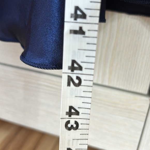 Lus Chic NWT Navy Pajama Slip with Scalloped side slit Sz 3X - Picture 7 of 15